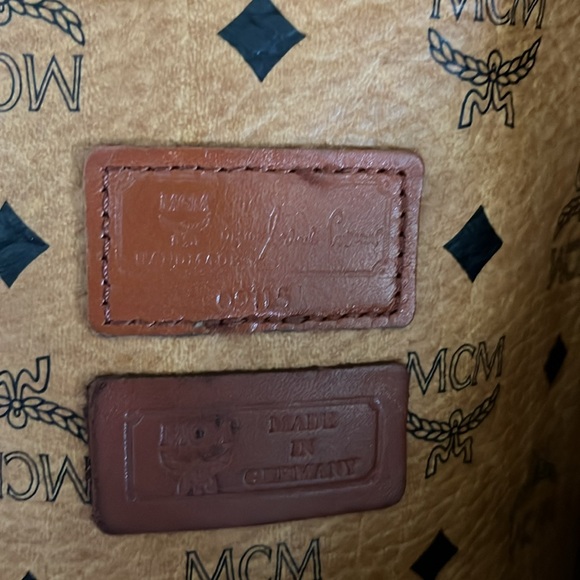 Vintage MCM Shopper Tote Cognac Visetos made in Germany - Picture 10 of 15